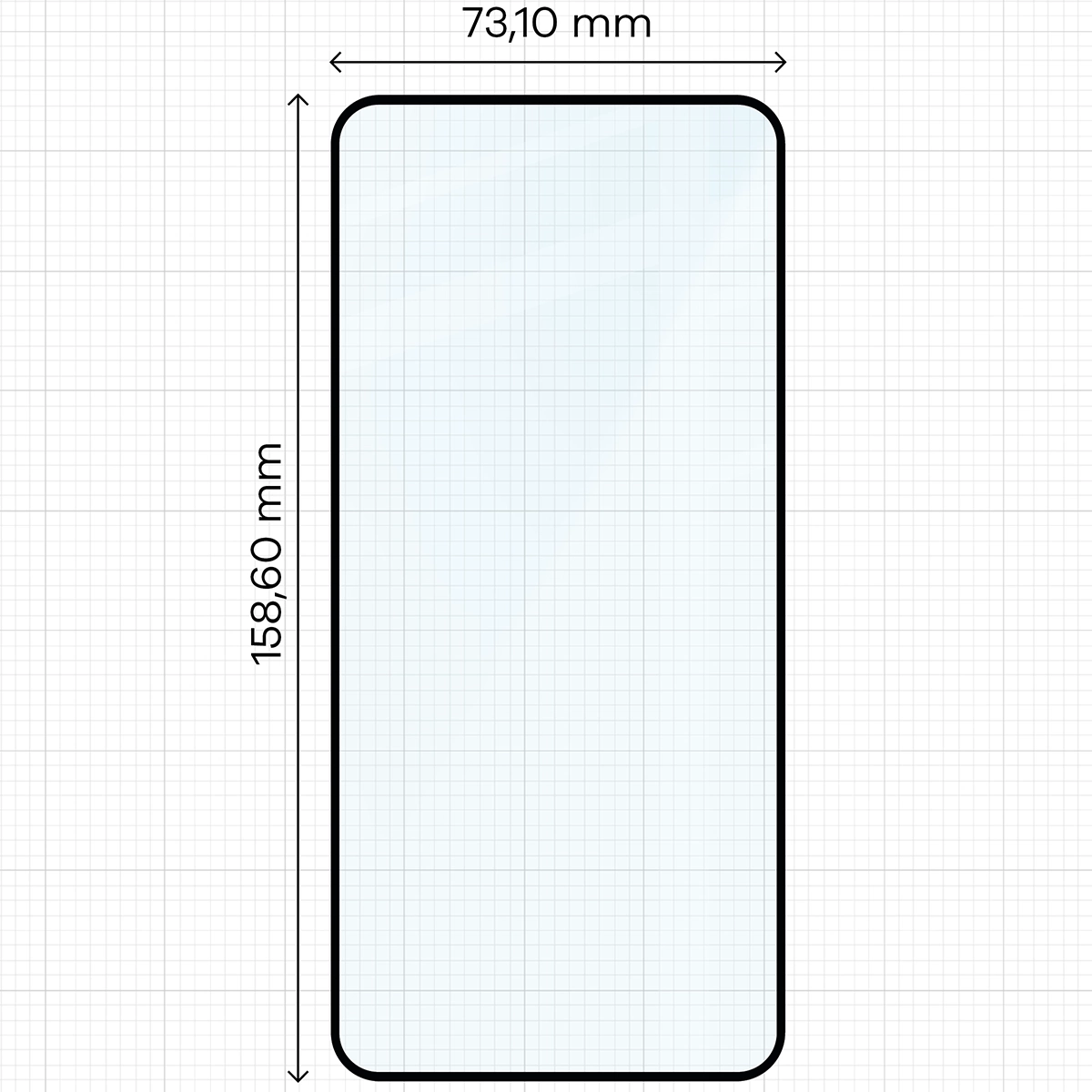Wymiary szkła hartowanego na ekran telefonu do Oppo Reno13 Pro